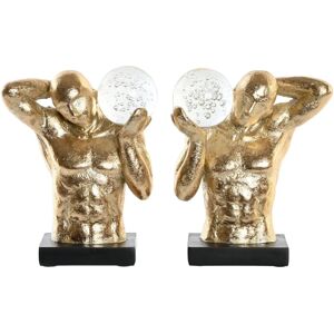 DKD Home Decor Black Golden Resin Bookend - Bookend DKD Home Decor Black Golden Resin Bookend - Bookend