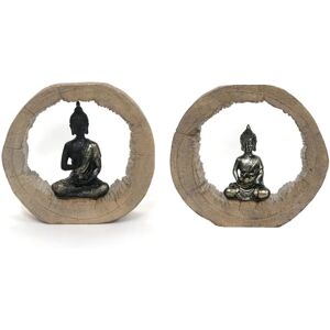 DKD Home Decor Black Buddha - Decorative Figure - 20.5cm DKD Home Decor Black Buddha - Decorative Figure - 20.5cm