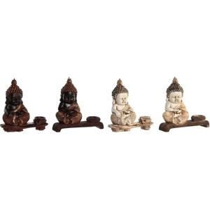 DKD Home Decor Red Beige Buddha Resin Decorative Figure - 22x8.2x23cm - Set of 4 DKD Home Decor Red Beige Buddha Resin Decorative Figure - 22x8.2x23cm - Set of 4