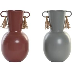 DKD Home Decor Grey Metal Terracotta Vase - Vase DKD Home Decor Grey Metal Terracotta Vase - Vase