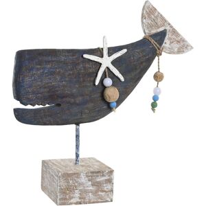 Figura Decorativa DKD Home Decor Resina Azul Madera de Mango - Decoración Figura Decorativa DKD Home Decor Resina Azul Madera de Mango - Decoración