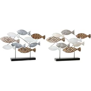 DKD Home Decor Decorative Figure - Spirals - 2 Units DKD Home Decor Decorative Figure - Spirals - 2 Units