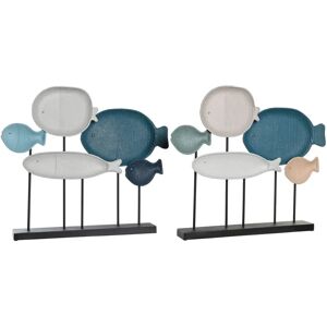 DKD Home Decor Espirales Multicolores - Figura Decorativa DKD Home Decor Espirales Multicolores - Figura Decorativa