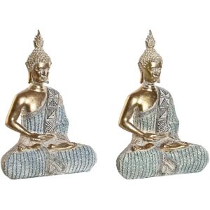 Figura Decorativa DKD Home Decor Buddha Blu Resina - 18,6x9,7x27 cm Figura Decorativa DKD Home Decor Buddha Blu Resina - 18,6x9,7x27 cm