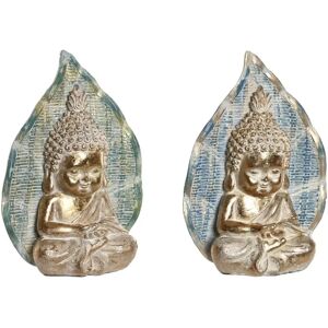 Figura Decorativa DKD Home Decor Buda Azul Turquesa Oriental Rayado - Figura Decorativa Figura Decorativa DKD Home Decor Buda Azul Turquesa Oriental Rayado - Figura Decorativa