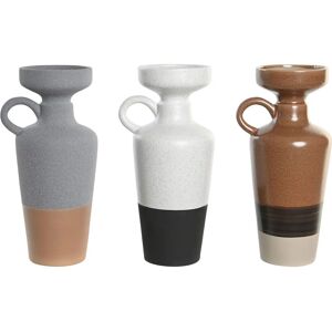DKD Home Decor Grey Terracotta Porcelain Vase - Vase DKD Home Decor Grey Terracotta Porcelain Vase - Vase