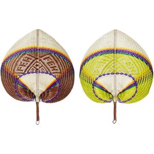 DKD Home Decor Wall Decoration - Orange Natural - 2 Units DKD Home Decor Wall Decoration - Orange Natural - 2 Units