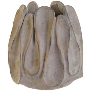 Macetero Home ESPRIT Gris Cemento Romántico Desgastado 34x34x36cm Macetero Home ESPRIT Gris Cemento Romántico Desgastado 34x34x36cm