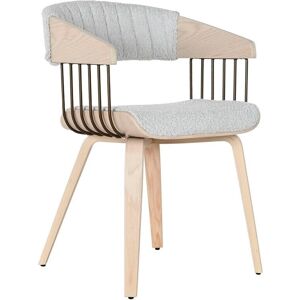 Home ESPRIT Grey Polyester Wood Dining Chair - Dining Chair Home ESPRIT Grey Polyester Wood Dining Chair - Dining Chair