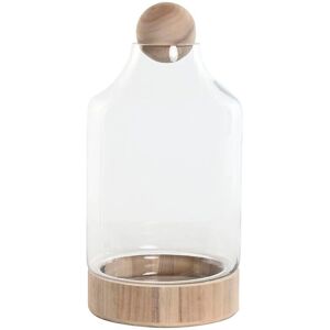 ESPRIT Transparent Natural Wood Crystal Vase - Vase ESPRIT Transparent Natural Wood Crystal Vase - Vase