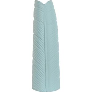 ESPRIT Sky blue Stoneware Tropical Leaf of a plant - Vase ESPRIT Sky blue Stoneware Tropical Leaf of a plant - Vase