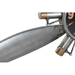 Esprit Golden Silver Metal Helices Vintage Wall Clock - Wall Clock Esprit Golden Silver Metal Helices Vintage Wall Clock - Wall Clock