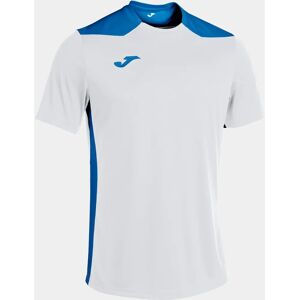 Camiseta de Fútbol Blanca JOMA - Manga corta, Paneles contrastantes, Logo bordado - Camiseta Camiseta de Fútbol Blanca JOMA - Manga corta, Paneles contrastantes, Logo bordado - Camiseta