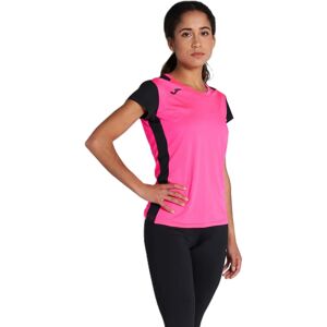 Joma Record II Pink/Black Breathable Running T-Shirt Joma Record II Pink/Black Breathable Running T-Shirt