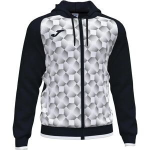 Moletom com capuz Joma Supernova III Branco/Preto - Moletom Moletom com capuz Joma Supernova III Branco/Preto - Moletom