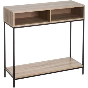 Lolahome Console Moderne en Métal Noire 75x80x30 cm - Publicité Lolahome Console Moderne en Métal Noire 75x80x30 cm - Publicité