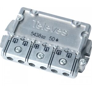 Splitter per cavi in acciaio inossidabile Televes 543802 - Tipo di prodotto Splitter per cavi in acciaio inossidabile Televes 543802 - Tipo di prodotto