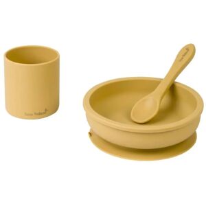 Set de Comida Mostarda - Kit de alimentación para bebés con plato, taza y cuchara Set de Comida Mostarda - Kit de alimentación para bebés con plato, taza y cuchara