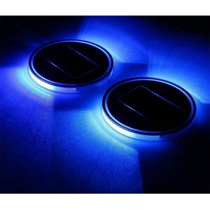 Ranpo Solar Powered LED Car Cup Coaster Auto Mat Pad Holder Lights - Car Accessory Ranpo Solar Powered LED Car Cup Coaster Auto Mat Pad Holder Lights - Car Accessory