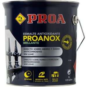 Esmalte antióxido negro Proa Nox 4L - Pintura Esmalte antióxido negro Proa Nox 4L - Pintura