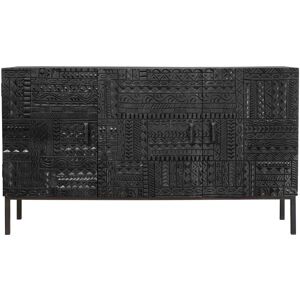 Giner y Colomer Komoda z drewna mango - Ciemny orzech - 85x40x150 cm Giner y Colomer Komoda z drewna mango - Ciemny orzech - 85x40x150 cm