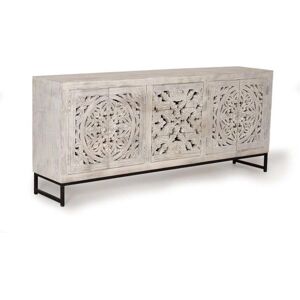 Mangopuun buffet Giner y Colomer - 4 ovet, 3 laatikkoa - 81x38x190cm Mangopuun buffet Giner y Colomer - 4 ovet, 3 laatikkoa - 81x38x190cm