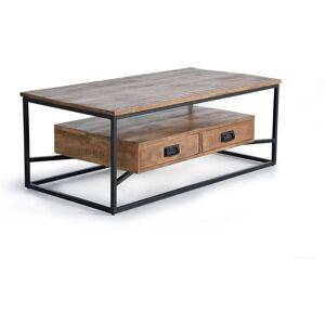 Stolik kawowy mango Giner y Colomer - 2 szuflady - 120x45x60cm Stolik kawowy mango Giner y Colomer - 2 szuflady - 120x45x60cm