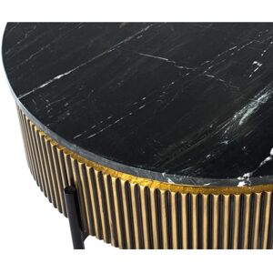 Giner y Colomer Table Basse en Bois de Mango et Bronze - Table de Salon - Publicité Giner y Colomer Table Basse en Bois de Mango et Bronze - Table de Salon - Publicité