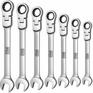 Alfa Dyser - Juego de 7 llaves combinadas con carraca Alfa Dyser - Juego de 7 llaves combinadas con carraca
