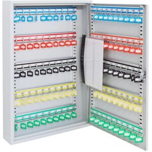 Arregui PL100 Key Cabinet - Adjustable Hooks, Number Strips, Document Holder Arregui PL100 Key Cabinet - Adjustable Hooks, Number Strips, Document Holder