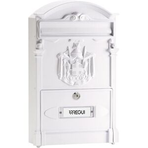 Arregui E2611 Weiße Wandmontierte Aluminium Briefkasten Arregui E2611 Weiße Wandmontierte Aluminium Briefkasten