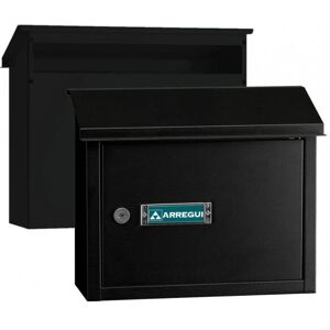 Arregui V-4074 Cassetta postale in acciaio - da parete, DIN A4, nero Arregui V-4074 Cassetta postale in acciaio - da parete, DIN A4, nero
