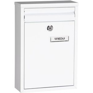 Arregui E-5751 White Steel Wall-mounted Mailbox - Mailbox Arregui E-5751 White Steel Wall-mounted Mailbox - Mailbox