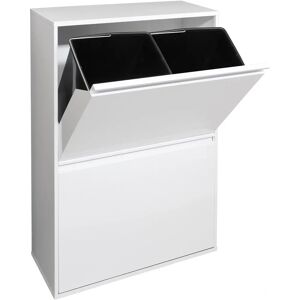 ARREGUI Basic CR601-B Waste Bin - 4 Removable Bins, Steel, White - Trash Can ARREGUI Basic CR601-B Waste Bin - 4 Removable Bins, Steel, White - Trash Can