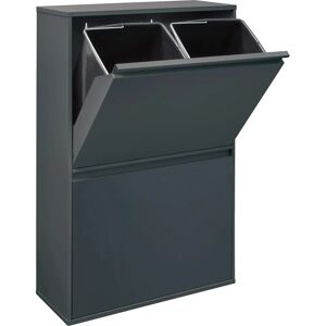 ARREGUI Basic CR604-B Steel 4-Bin Waste Recycling - Trash Bin ARREGUI Basic CR604-B Steel 4-Bin Waste Recycling - Trash Bin