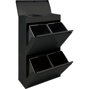 ARREGUI Top CR626-B Cubo de basura y reciclaje - 4 cubos 68L ARREGUI Top CR626-B Cubo de basura y reciclaje - 4 cubos 68L