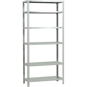 Estantería metálica blanca SimonRack con 6 niveles - 2000x900x300 mm Estantería metálica blanca SimonRack con 6 niveles - 2000x900x300 mm