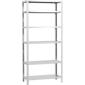 Estantería metálica blanca SimonRack 6 estantes Estantería metálica blanca SimonRack 6 estantes