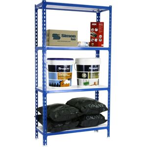 Simonrack Schwerlastregal Blau/Weiß 4 Ebenen - Regal Simonrack Schwerlastregal Blau/Weiß 4 Ebenen - Regal