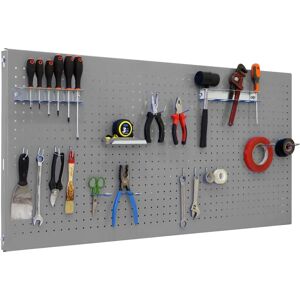 Simonrack Wand-Werkzeugpanel - 900x400mm, 14 Haken, 3 Zubehörteile - Werkzeugorganisator Simonrack Wand-Werkzeugpanel - 900x400mm, 14 Haken, 3 Zubehörteile - Werkzeugorganisator