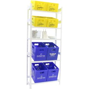 Simonrack Regal 4-1 - Weiß - 80x30x200 cm - Regal Simonrack Regal 4-1 - Weiß - 80x30x200 cm - Regal