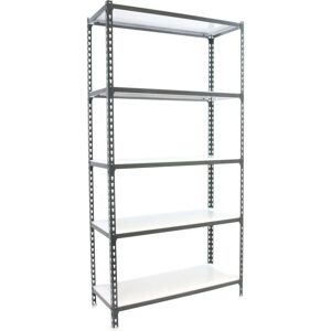 Étagère métallique Simonrack Superplus 5/300 - 2000x1100x300 - Antracite/Blanc - Publicité Étagère métallique Simonrack Superplus 5/300 - 2000x1100x300 - Antracite/Blanc - Publicité