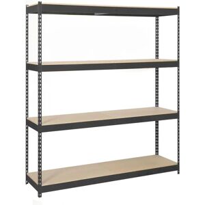 Simon rack 1807-4 Antracite/Legno scaffale resistente - Mobili di stoccaggio Simon rack 1807-4 Antracite/Legno scaffale resistente - Mobili di stoccaggio