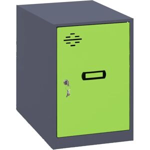 Casier Simonrack Mini Anthracite/Vert - Casier - Publicité Casier Simonrack Mini Anthracite/Vert - Casier - Publicité