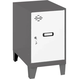 Casier en acier Simonrack Anthracite-Blanc - Vestiaire - Publicité Casier en acier Simonrack Anthracite-Blanc - Vestiaire - Publicité