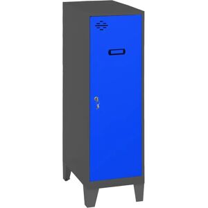 Simonrack Casier Anthracite/Bleu - Solution de Rangement Sécurisée - Publicité Simonrack Casier Anthracite/Bleu - Solution de Rangement Sécurisée - Publicité