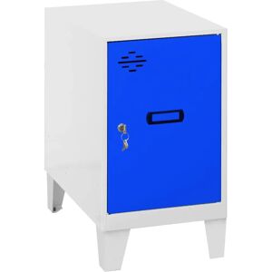 Armario metálico mini Simonrack Blanco/Azul - Taquilla Armario metálico mini Simonrack Blanco/Azul - Taquilla