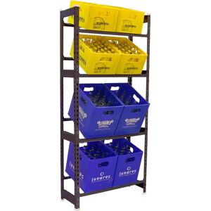 Simonrack Stahlregal 4 - Anthrazit - Getränkekisten Simonrack Stahlregal 4 - Anthrazit - Getränkekisten