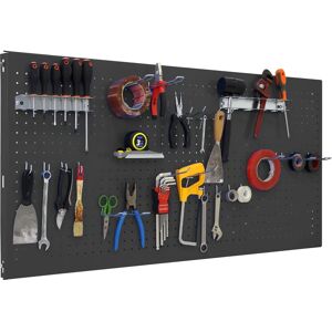 Panneau mural pour outils SimonRack - 1500x400mm - Antracite - Publicité Panneau mural pour outils SimonRack - 1500x400mm - Antracite - Publicité