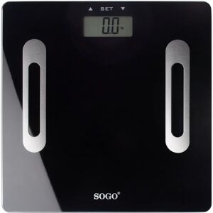 Sogo Báscula Personal - Modelo BAB-SS-3981 - Electrónica en Negro Sogo Báscula Personal - Modelo BAB-SS-3981 - Electrónica en Negro